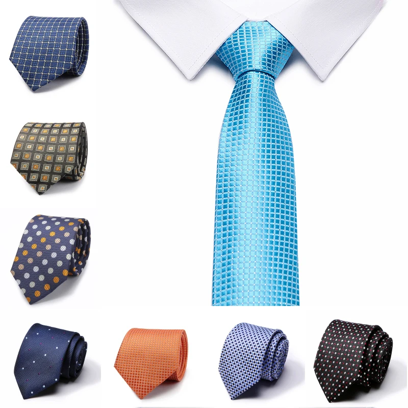 

Jacquard Stripe solid blue Pink Skinny Ties for Men Wedding Tie Slim Men Luxury Tie Designers Fashion Kravat Neckwear Necktie