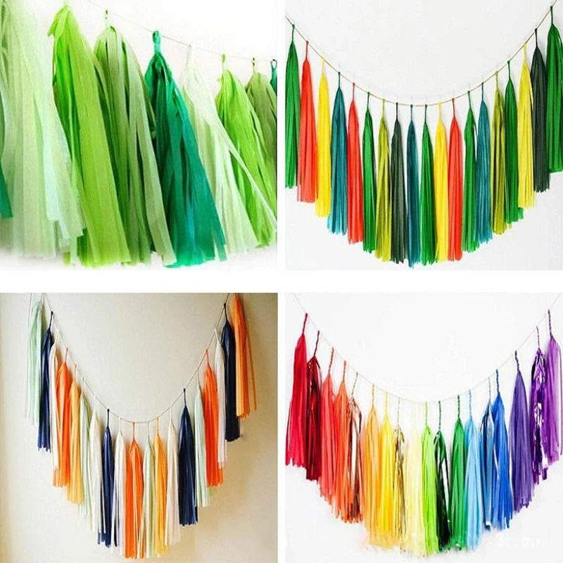 Buy 5Pcs Tissue Paper Tassels Garland Wedding