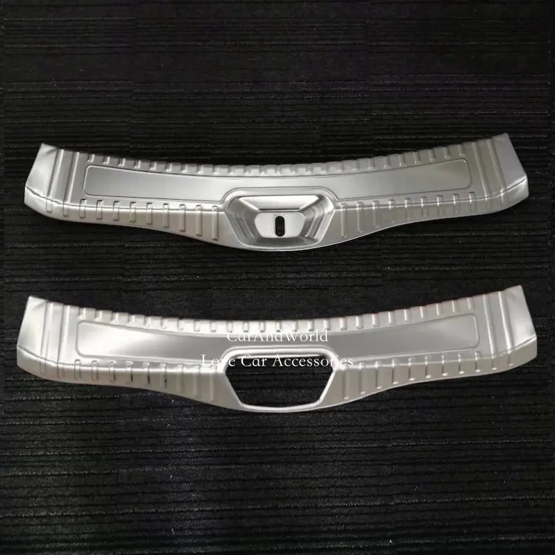 For Renault Koleos 2017 2018 Rear Tail Door Scuff Sill Cover Plate Protector Stainless Steel Stickers Car-Styling Accessories jameo auto car stainless steel rear trunk trim tail door stickers for renault koleos for samsung qm6 2017 2018 accessories