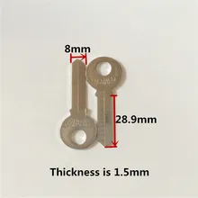 Слесарный инструмент 2,2 мм с канавкой справа заготовка для ключа A060 болванки ключей [5 шт./лот]