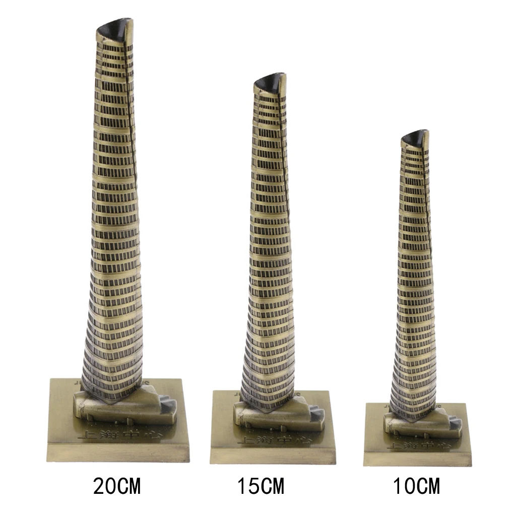 SHANGHAI TOWER CHINA ARCHITECTURE BUILDING REPLICA COLLECTIBLE SOUVENIR 4''