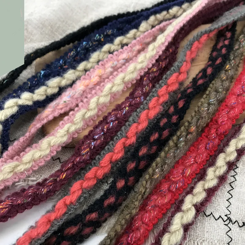 15 мм плетеная кружевная лента веревка одежда шляпа шарф декоративная лента DIY аксессуары для одежды