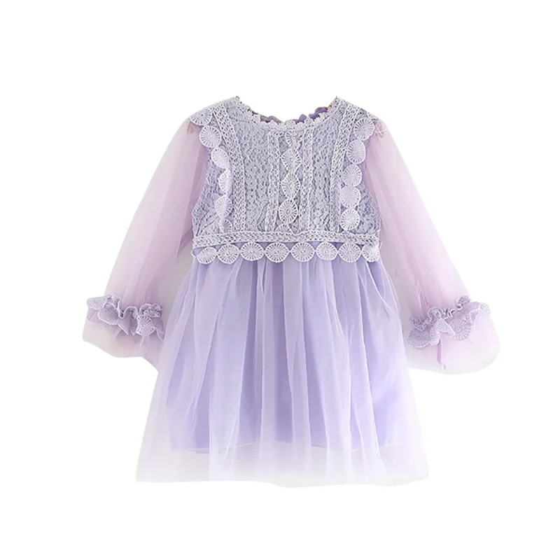 

Spring Girl Clothes Kids Dresses For Girls Lace Flower Dress Baby Girl Party Wedding Dress Children Girl Princess Dress