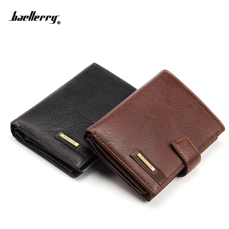 New Vintage men&#39;s leather wallet money clip purse brand Passport wallet large capacity wallets ...