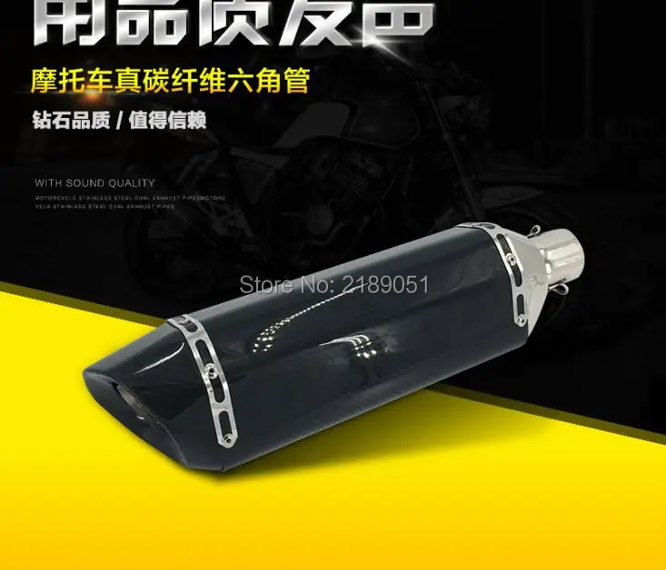 Carbon fiber 51mm motorcycle Exhaust Muffler 10pcs for my friend