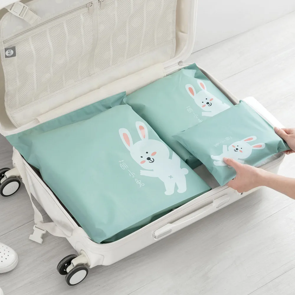 

3Pcs/Set 4 Colors Travel Luggage Trunk Portable Storage Bags Wardrobe Drawer Dustproof Waterproof Belt Bags Clothing F1012