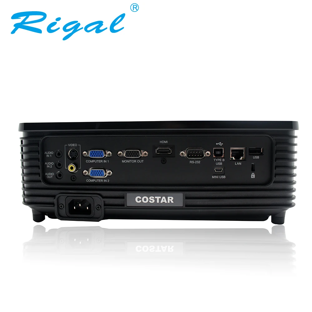 Rigal RD811 DLP проектор 6000 Ansi люмен HD 1080 P Короткий бросок активный затвор 3D встречи