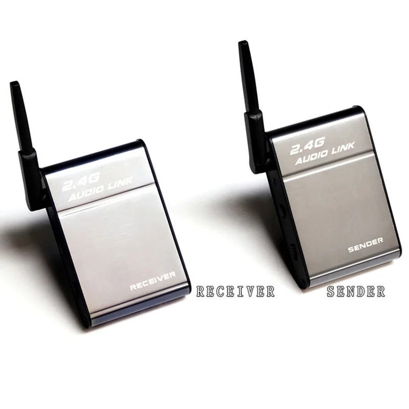 

DESXZ 2.4GHz Wireless Adapter Transmitter Receiver Audio Music Box for Speaker Media iPhone IPad Cell Phone DVD MP3 Universal