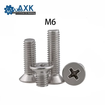 

Head Screw 304 Stainless Steel Mm M6*(8/10/12/14/16/20/25/30/35~65 Machine Phillips Gb819 M6 Flat High Lot (60 Pieces/lot) Read