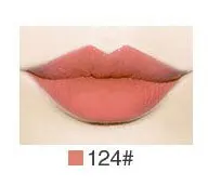 Стойкий блеск для губ увлажняющий матовый водонепроницаемый питательный блеск для губ Профессиональная жидкая помада-Косметика для макияжа 62 цвета - Цвет: 124
