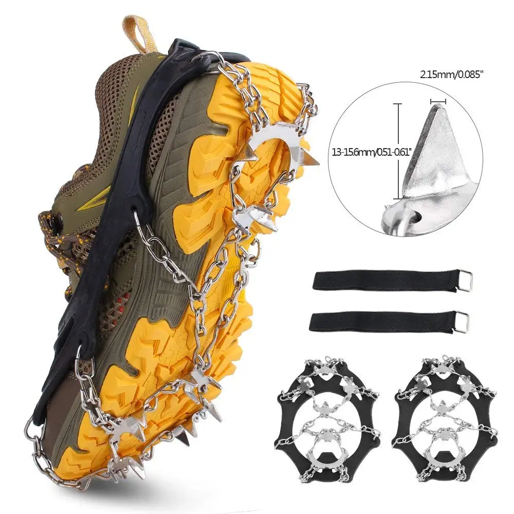 Snow Ice Climbing Shoe Spikes Traction Ice Grips Anti Slip Stainless