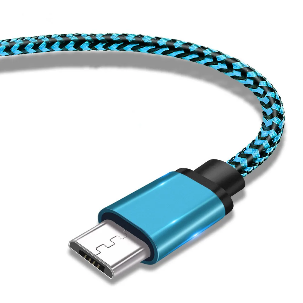 Micro USB кабель 2A Быстрая зарядка нейлон USB синхронизация данных мобильный телефон адаптер зарядное устройство кабель для samsung sony htc LG кабель для телефона Android