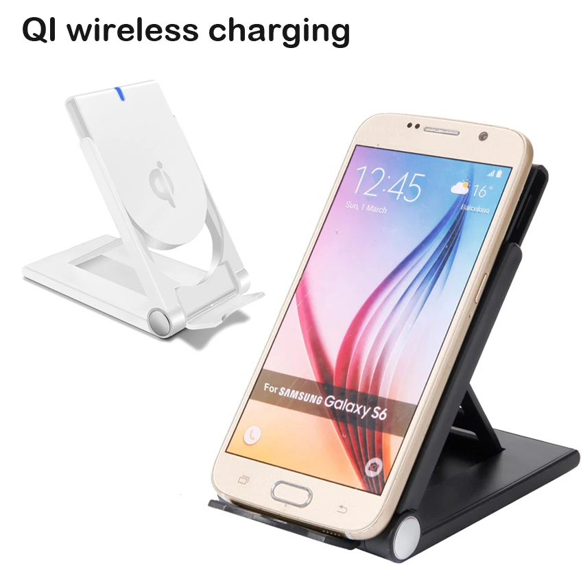 QI Fast Wireless Charger Folding phone holder Telescopic Desk Stand For iphone x 8 plus samsung s9 note9 Wireless Charging Pad QI Fast Wireless Charger Folding phone holder Telescopic Desk Stand For iphone x 8 plus samsung s9 note9 Wireless Charging Pad