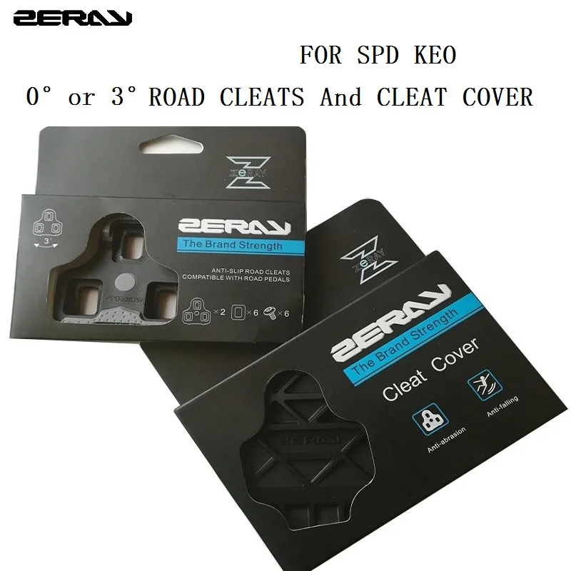 

1P Zeray SPD look KEO Bicycle Pedals Self Locking Pedal Anti Slip Road Cleats and Cleat Cover Bike Pedal lock Shoes Accessories