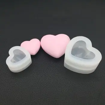 

Silicone Mold Mirror Heart Shape 3D Smooth Crafts DIY Jewelry Making Handmade Cake Fondant Epoxy Resin Molds Decoration Chocolat