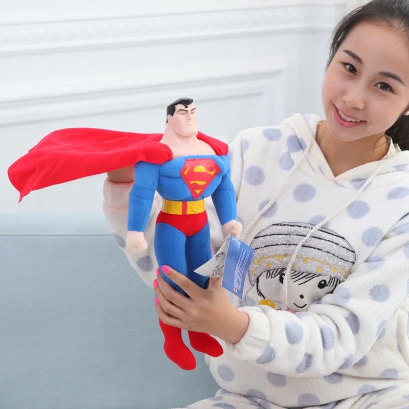 

1pcs 40cm European And American Comic Characters Super Hero Super Man Plush Toy Stuff Doll Birthday Gifts For Children