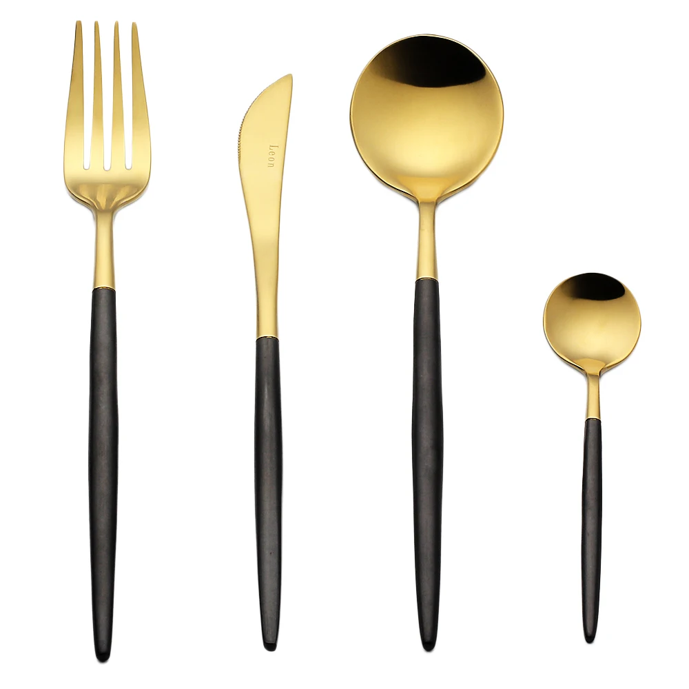 Online Get Cheap Black Silverware Aliexpresscom Alibaba Group - Pcslot Black Handle Cutlery Set Gold Stainless Steel Dinnerware Setfork Knife Scoops Silverware Set Home Tableware Set online get cheap black silverware aliexpresscom alibaba group - pcslot black handle cutlery set gold stainless steel dinnerware setfork knife scoops silverware set home tableware set