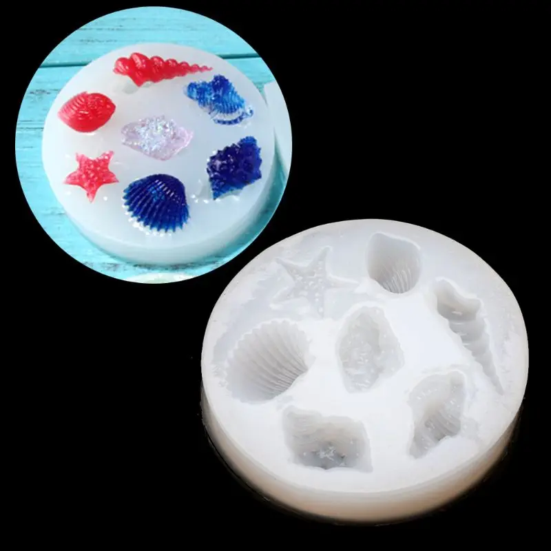 

Sea Shell Starfish Shape Jewelry Silicone Mold Cake Jelly Chocolate Baking Tools