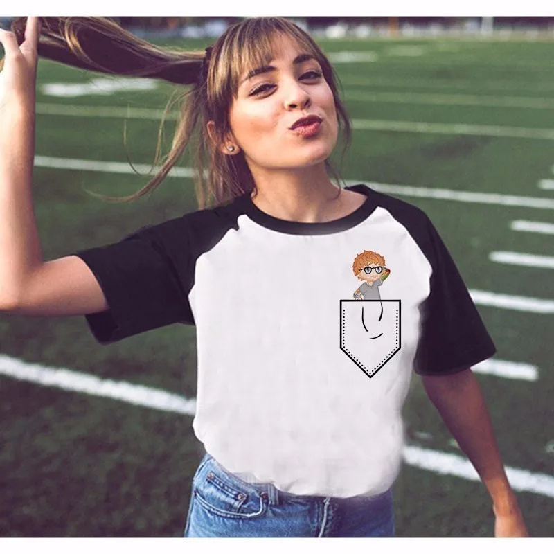 

New Arrival 2018 women Fashion Printed T-Shirt ed sheeran Short Sleeve Casual Design T Shirt Hipster Cool Tshirt female