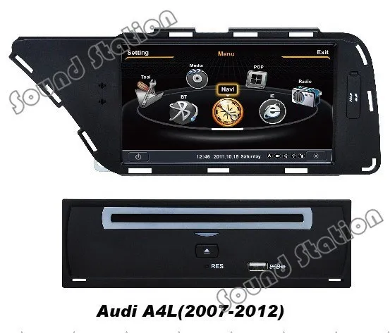 Для Audi A4 S4 RS4 A5 S5 2008-2014 Автомобильный DVD навигации Мультимедиа Bluetooth Мониторы MP3 USB SD