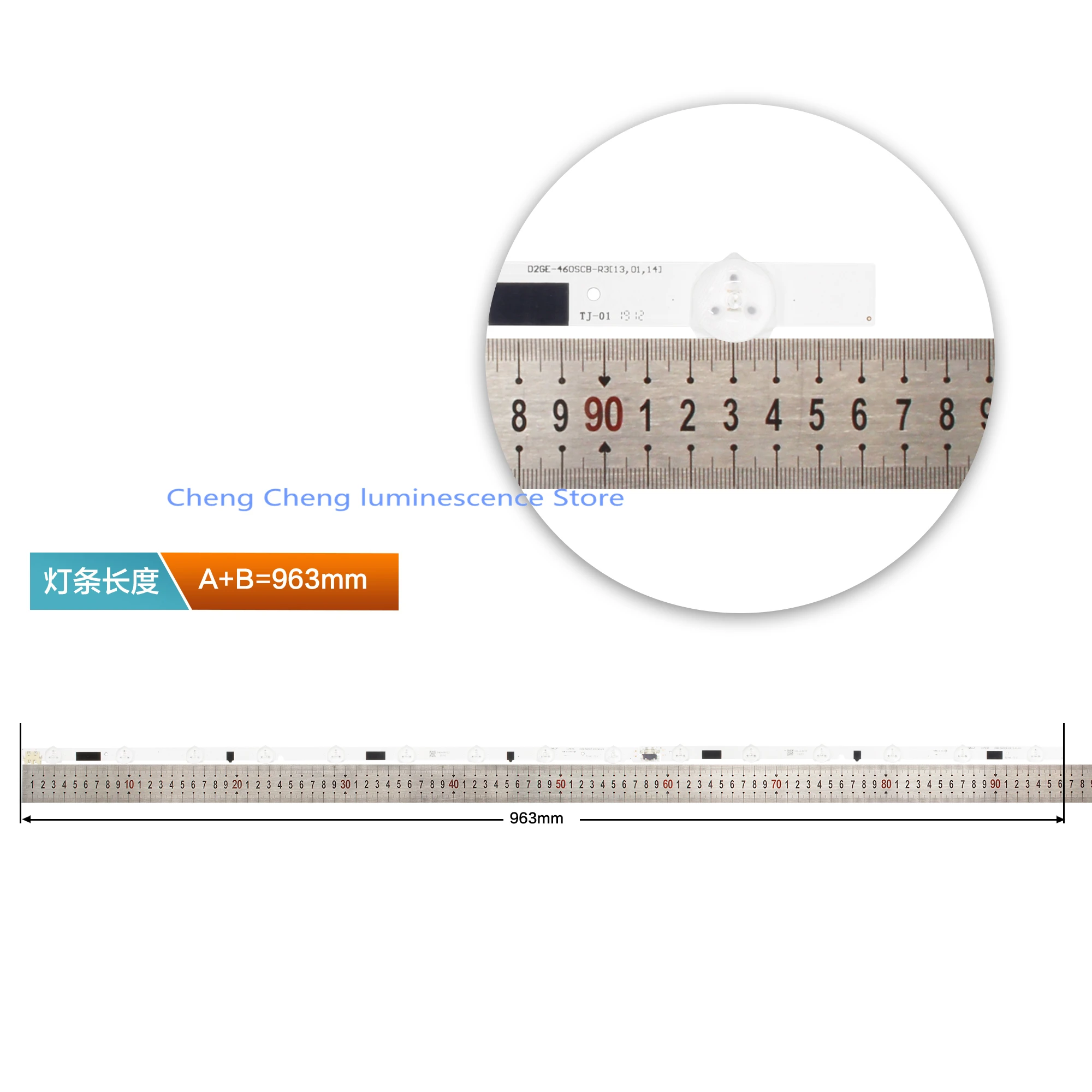 965 мм светодиодный фонарь с подсветкой для SamSung 46 дюймов ТВ UA46F5080AR 2013SVS46F UA46F5500AR UA46F5300AR UA46F6400AJ 1 комплект = 16 шт