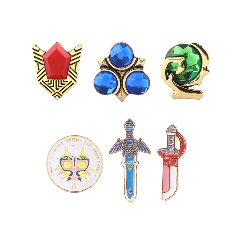 

The Legend of Zelda Enamel Brooches Pins Cute Skyward Knife Badge Women Men Lapel pin Denim Shirt Bag Gift