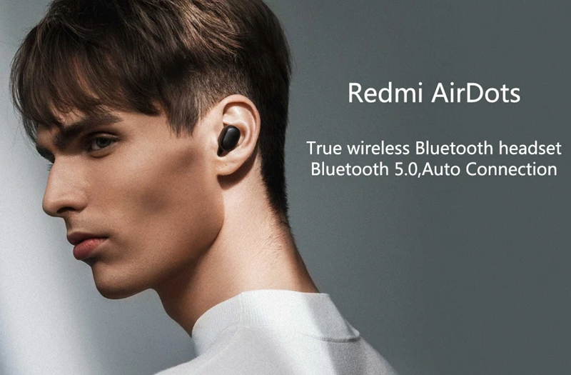 Original Xiaomi Redmi AirDots True Wireless Earphone Headphone TWS bluetooth Earphones Active Noise Cancellation Dropshipping