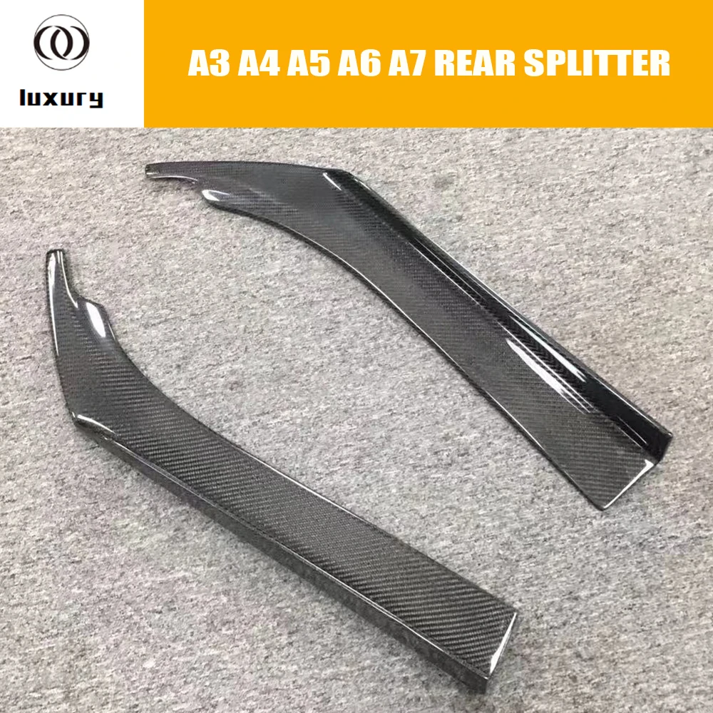 

Universal Style Carbon Fiber Rear Bumper Side Splitter Apron for Audi A3 S3 RS3 A4 S4 RS4 A5 S5 RS5 A6 S6 A7 S7 RS7 Sedan Cars