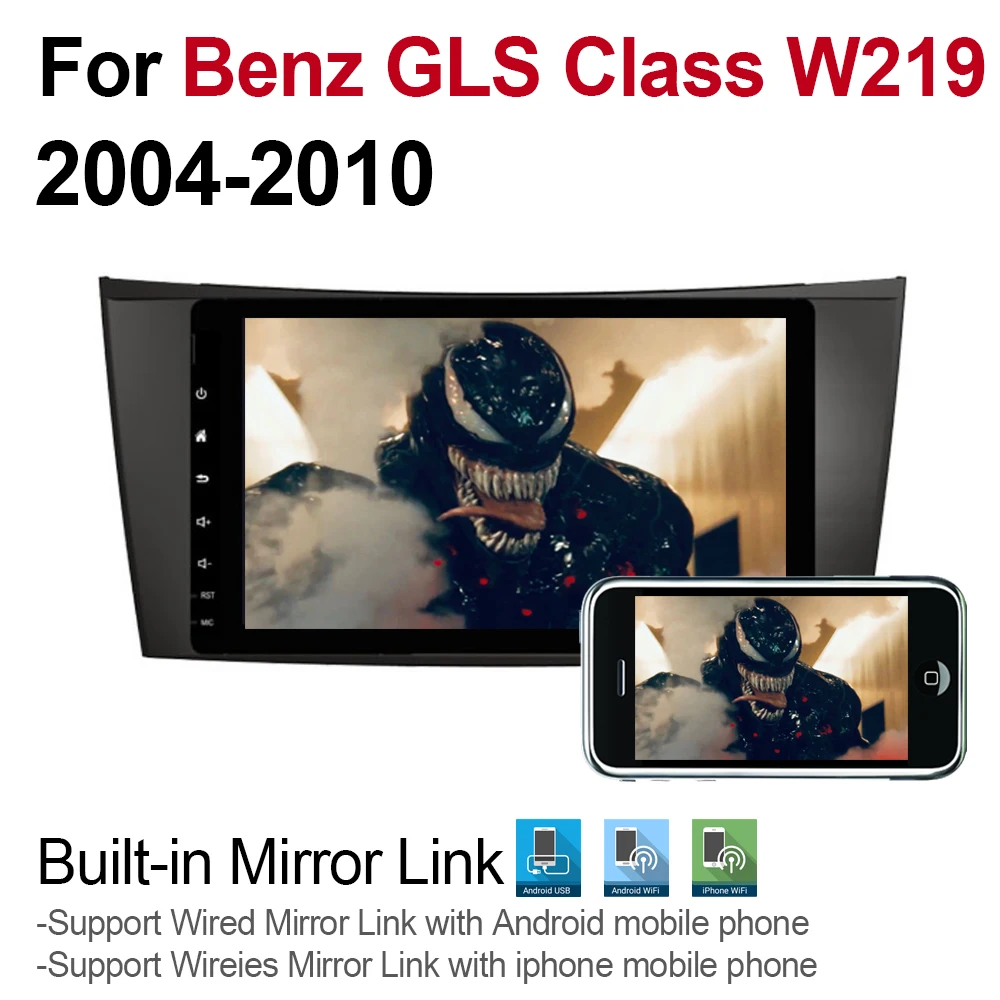 Clearance 4GB android 9.0 car dvd player For Mercedes Benz CLS Class W219 2004~2010 NTG Multimedia GPS Navigation Map Autoradio WiFI BT 3