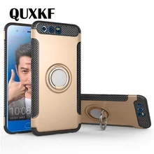 

QUXKF Magnetic Car Phone Finger Holder Cases for Huawei P9 P10 P20lite Plus Mate 9 10 Pro