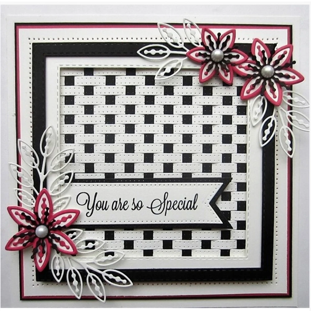 

McDies Striped frame Metal Cutting Die Craft Dies Scrapbooking 2018 Dies Cut Stamps Embossing Stencils Paper Cards Making