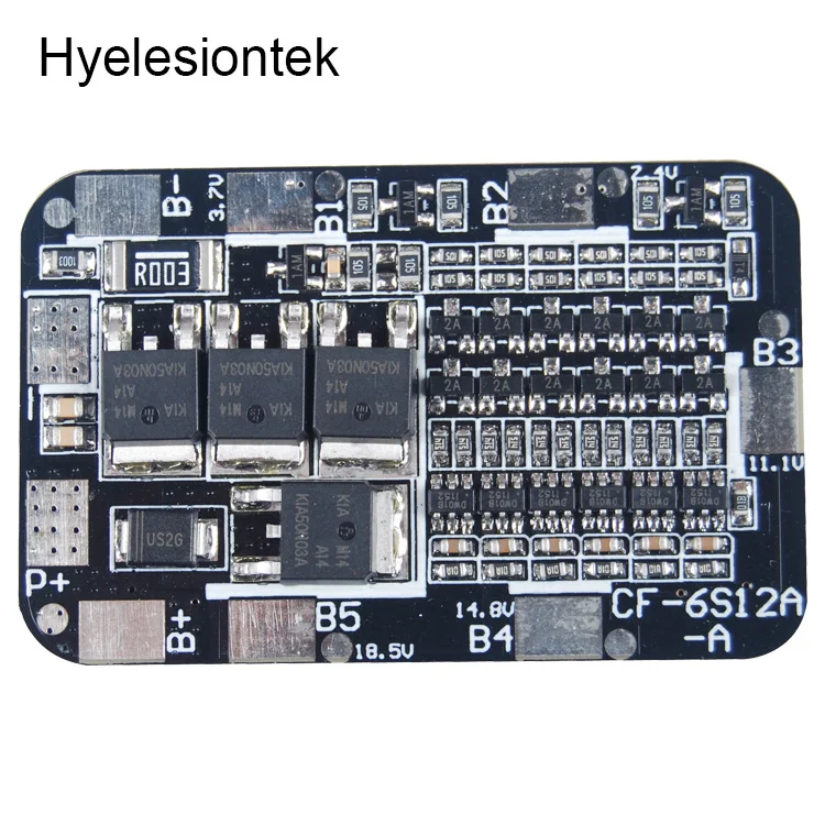 

6S 15A 3.7V BMS Battery Protection Circuit Board PCB PCM BMS 6S 18650 Lipo Lithium Battery Li-ion Charger for Electric Drill DIY