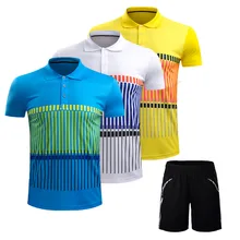 Adsmoney Мужская/Женская спортивная рубашка для бадминтона+ шорты, кофта для бадминтона для взрослых с шортами, футболки для настольного тенниса, спортивный костюм