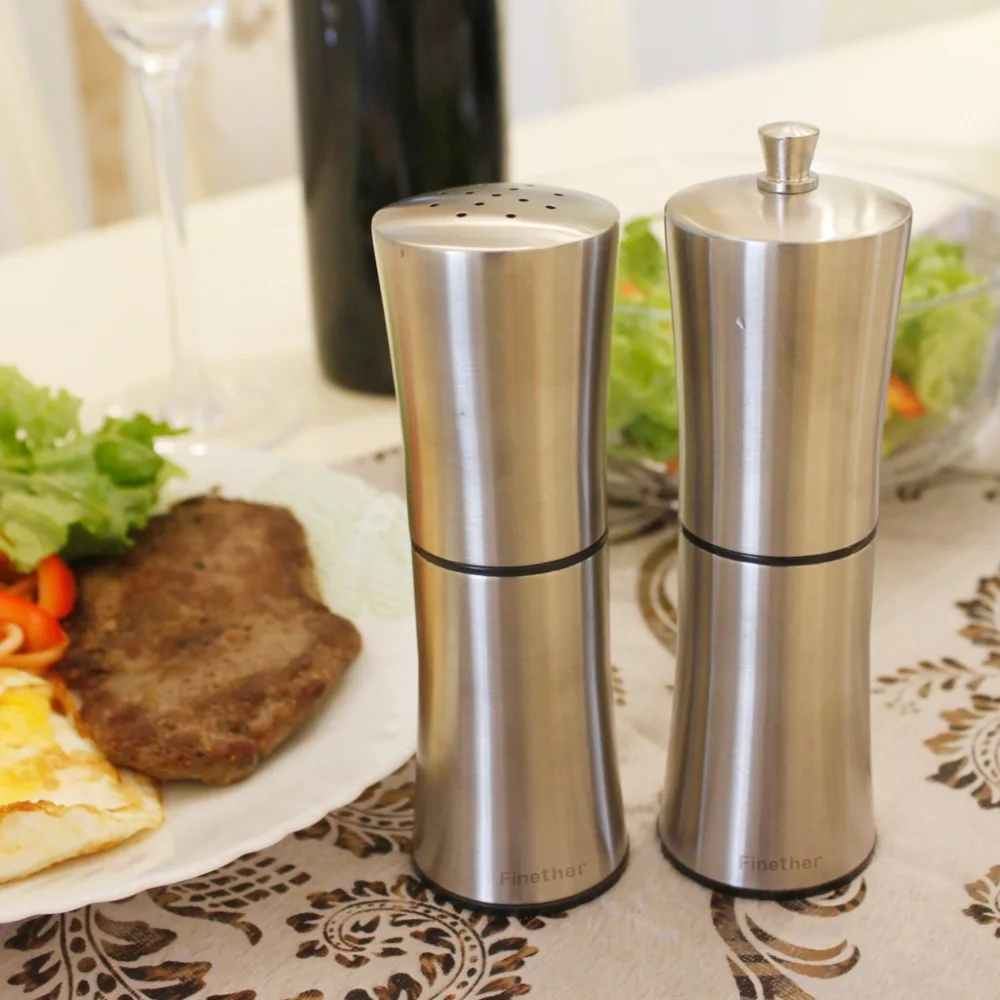 Buy 2PCS Salt Pepper Mills Salt Shaker