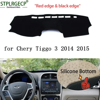 

Top Quality Double layer Dash Mat Dashmat Dashboard Cover Sun Shade Dash Board Cover Carpet for Chery tiggo3 tiggo 3