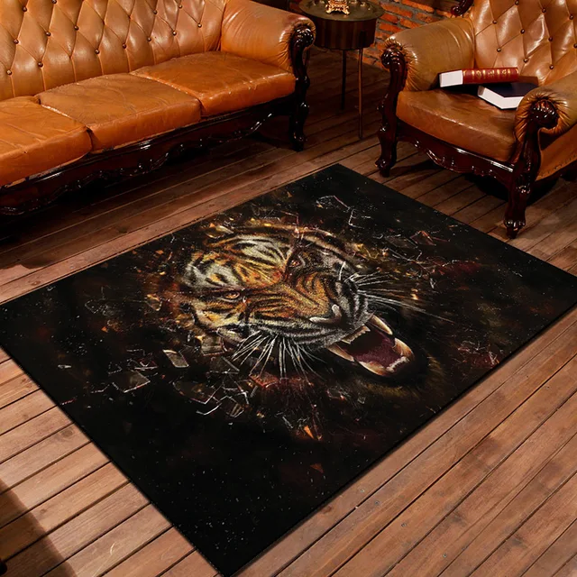 Tiger Carpet Cartoon Rugs And Carpets For Home Living Room Area Tiger Carpet Cartoon Rugs And Carpets For Home Living Room Area Rug Skidproof Kitchen