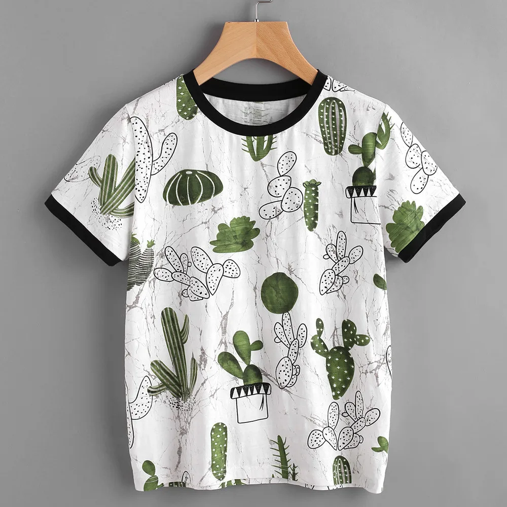 

Women Harajuku Tshirt Women Causal Short Sleeve T-shirt Cotton Wildflower Graphic Tees Woman Unisex Clothes #YJG