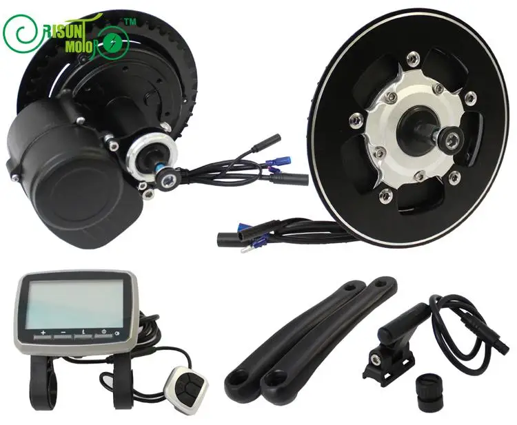 

36V 250W TSDZ2 Tongsheng Brushless Geared Mid Drive Motor Kits Conversion eBike Kit 42T Chainwheel Torque Sensor USB Port VLCD5