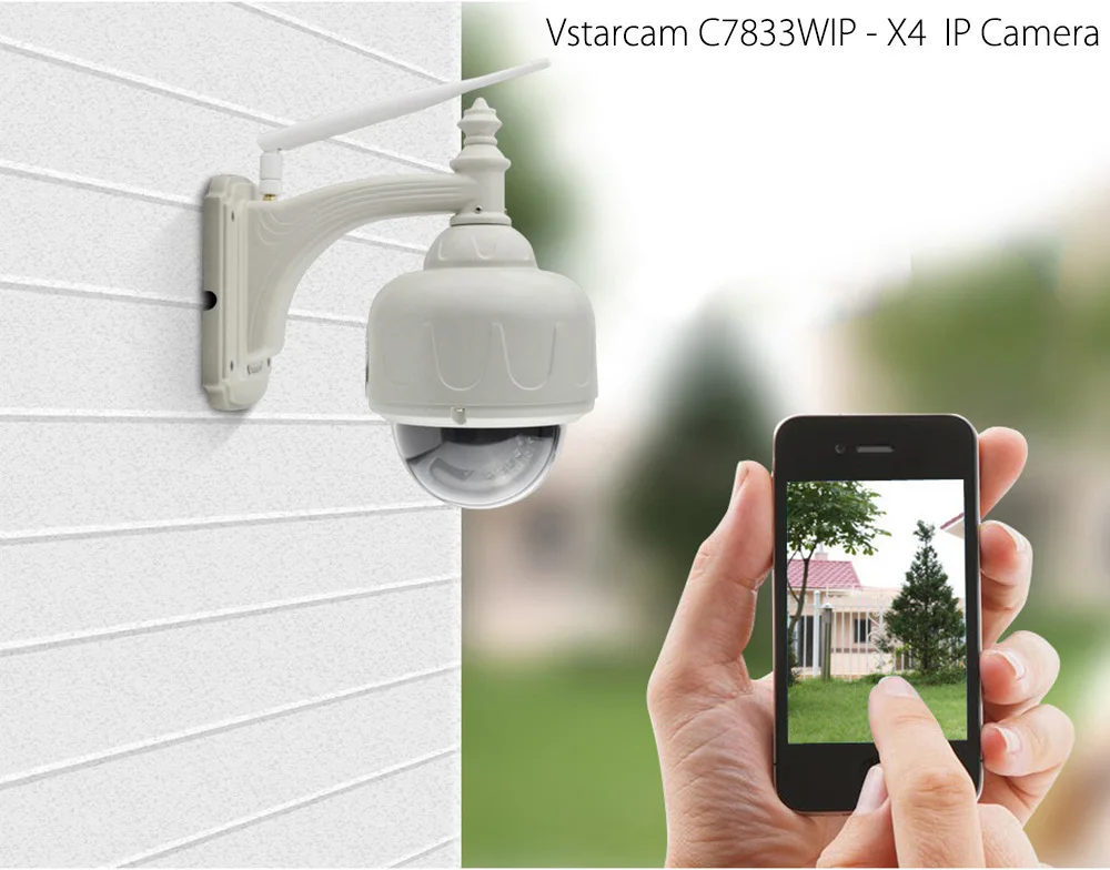 VStarcam C7833 сразу фабрика открытый IP67 IP CCTV PTZ камеры безопасности дома наблюдения ONVIF 720 P ночное видение