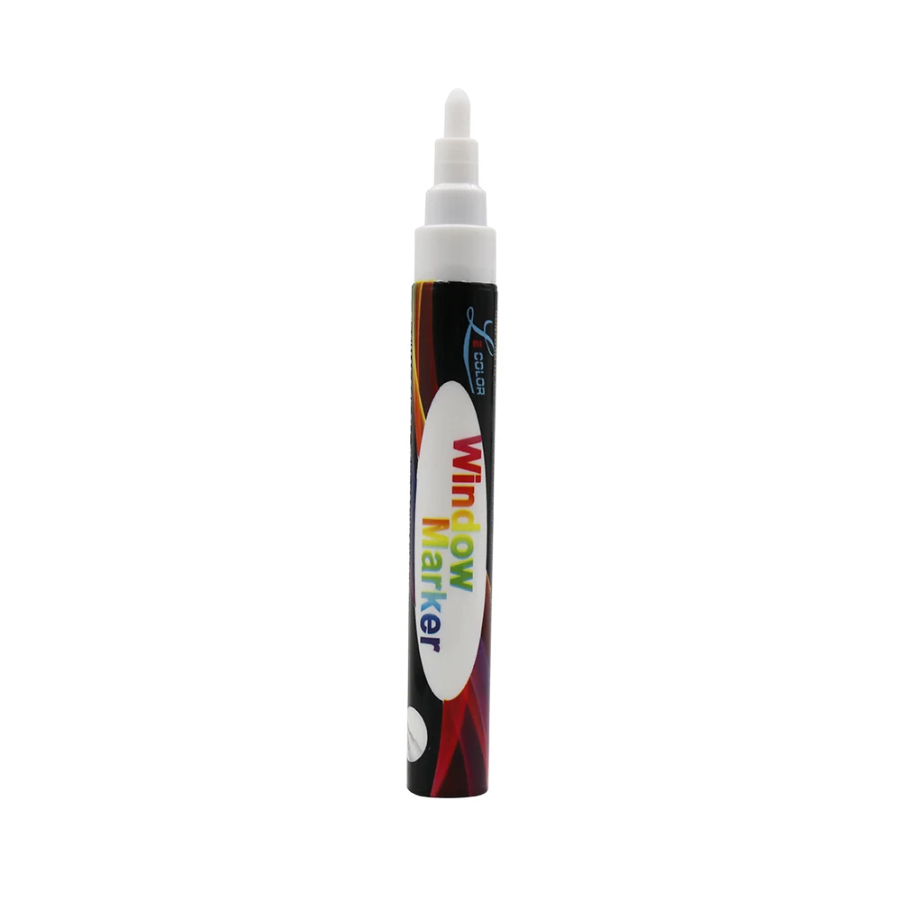 Flashcolor жидкий мелковый Маркер ручки стираемые разноцветные хайлайтеры светодиодная монтажная панель Стекло окно искусство 8 цветной Маркер ручки - Цвет: White 6mm 1pcs