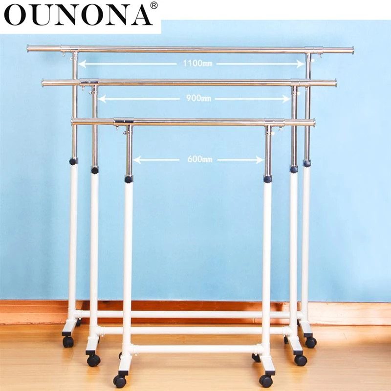 OUNONA Multi function Retractable Drying Rack Cloth Drying Stand