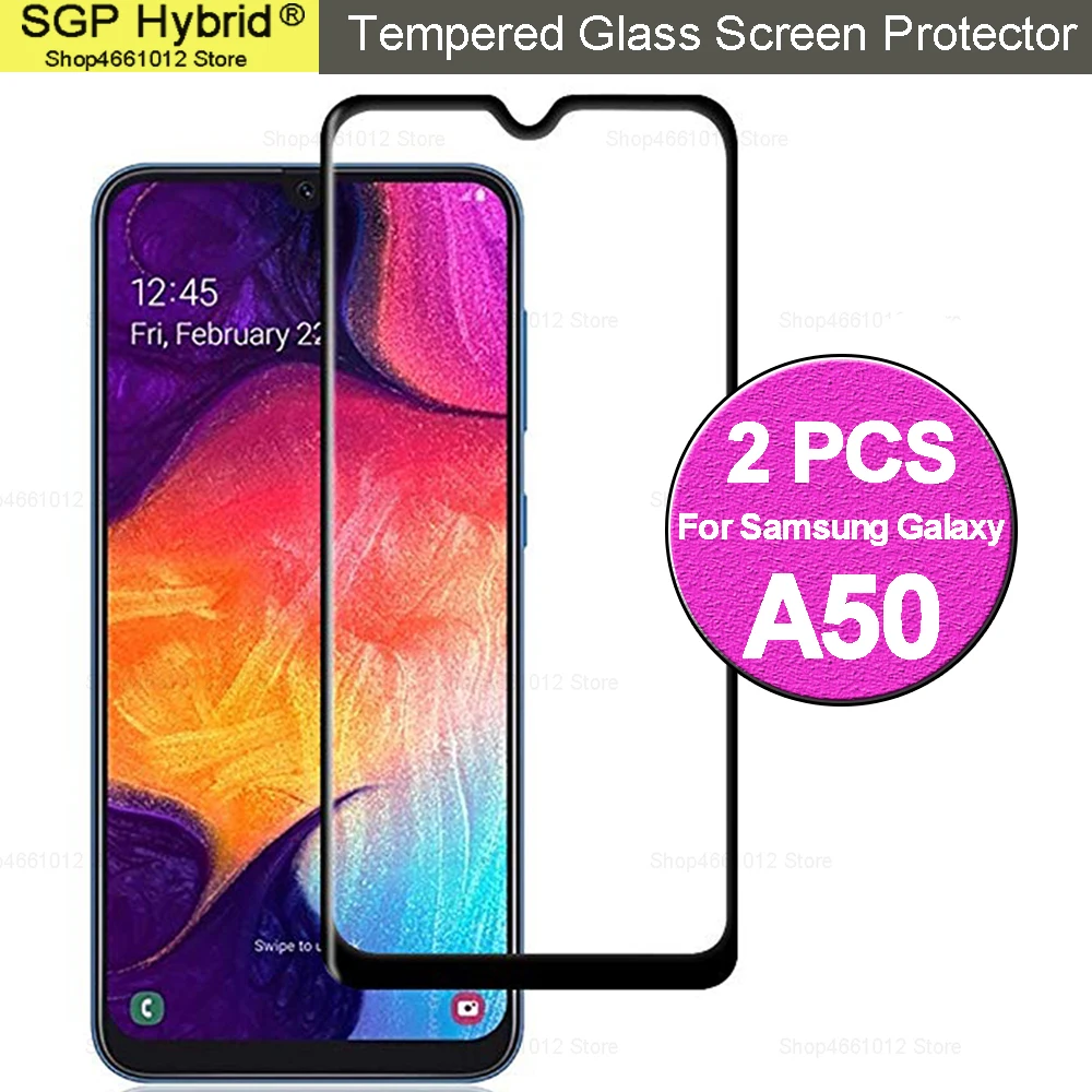 

1/2 PCS Safety Glass for Samsung A50 Screen Protector for Galaxy A50 Tempered Glass Cover on Samsun Galax A 50 Protective Film