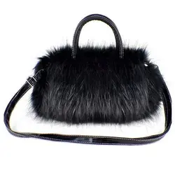 Лидер продаж; модная женская меховая сумка из искусственной кожи для девочек; сумка на плечо; B5