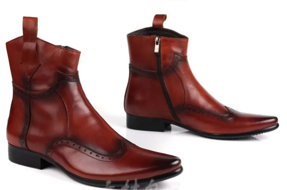 carved leather boots