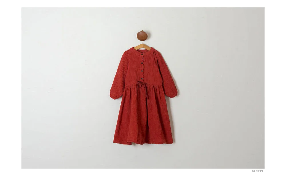 preppy style little big girls dresses fall 2018 kids cotton party dress clothes children red long sleeve princess costume dress (2)