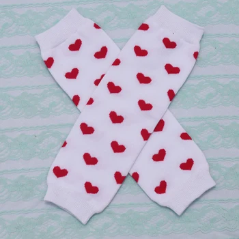 

Baby leg warmers Children cotton white red small hearts leg warmer socks adult arm warmers 12pairs/lot