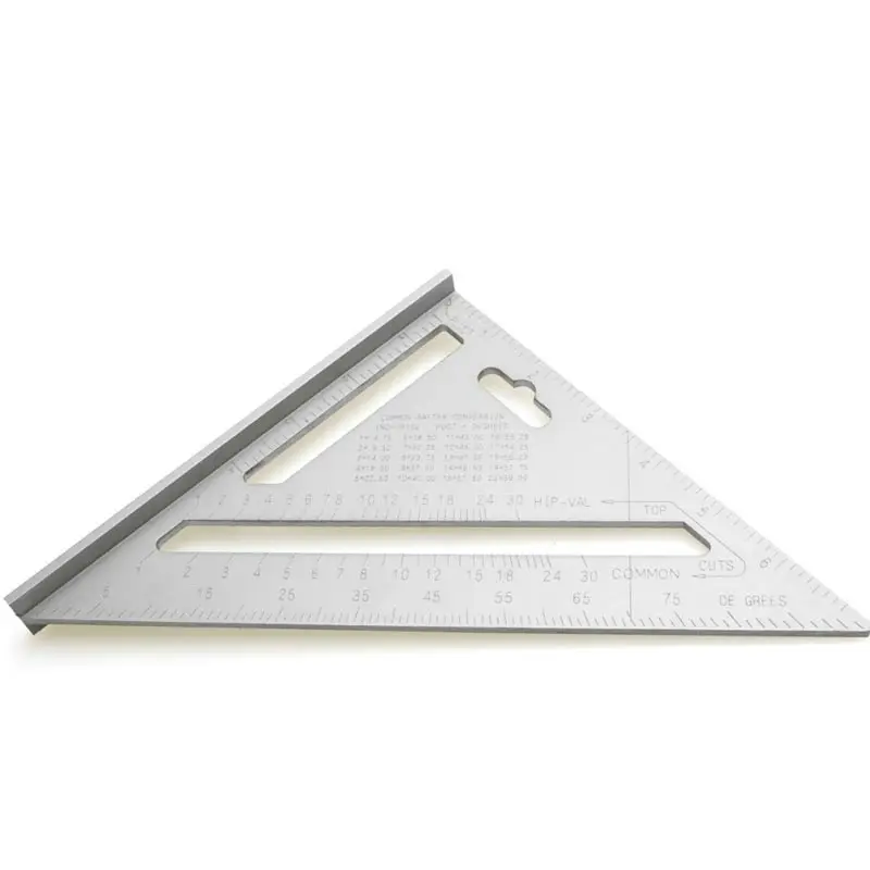 

7" Square Carpenter's Measuring Ruler Layout Tool Triangle Angle Protractor New Quick Premium Read Rafter Square Layout Tool