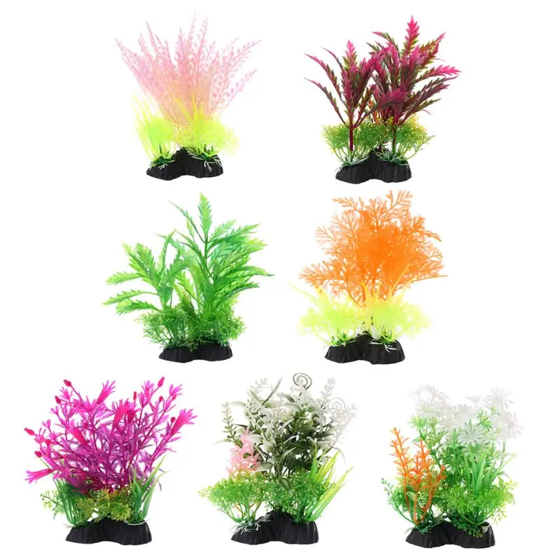 

Aquatic Plant Simulation Artificial Plastic Water Plants Grass Fish Tank Aquarium Ornament Decor