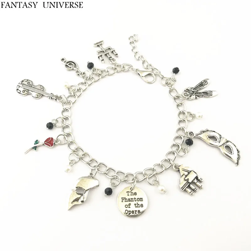 

FANTASY UNIVERSE Freeshipping 1pc a lot The Phantom of the Opera Charm Bracelet HZAIJIEMEIB01