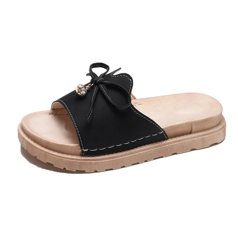 ladies slippers with a small heel